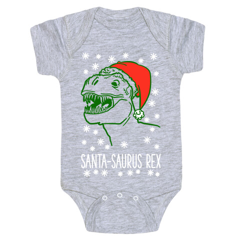 Santa-Saurus Rex Baby One-Piece