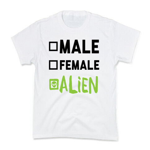 Male Female Alien Kids T-Shirt