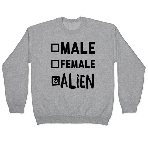 Male Female Alien Pullover