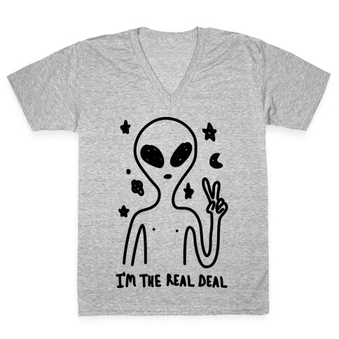 I'm The Real Deal V-Neck Tee Shirt