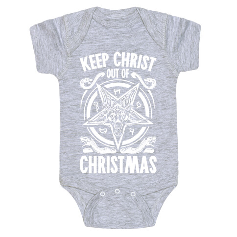 Keep Christ Out of Christmas Baphomet  Baby One-Piece