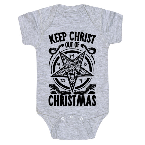 Keep Christ Out of Christmas Baphomet  Baby One-Piece