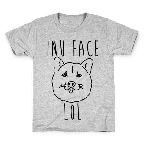 Inu Face Lol Kids T-Shirt