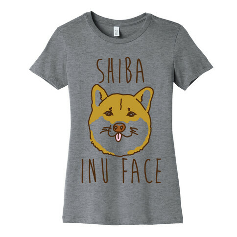 Shiba Inu Face Womens T-Shirt