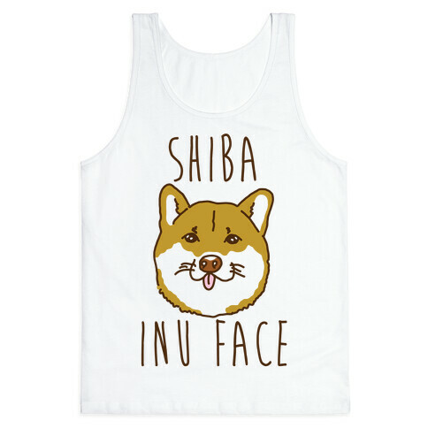 Shiba Inu Face Tank Top
