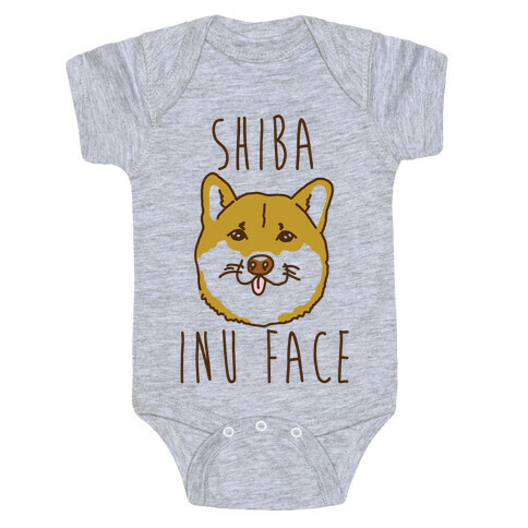 Shiba Inu Face Baby One-Piece