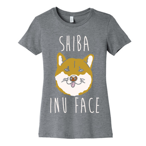 Shiba Inu Face Womens T-Shirt