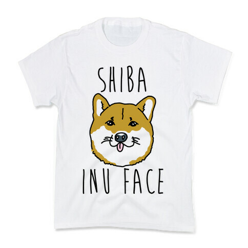 Shiba Inu Face Kids T-Shirt