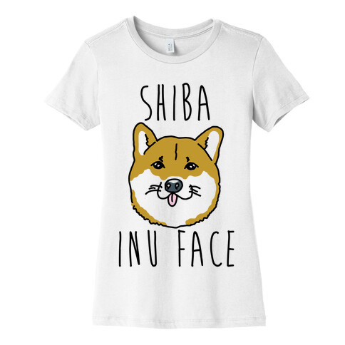 Shiba Inu Face Womens T-Shirt