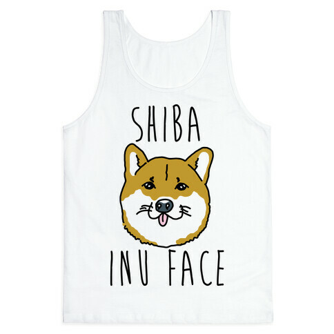 Shiba Inu Face Tank Top