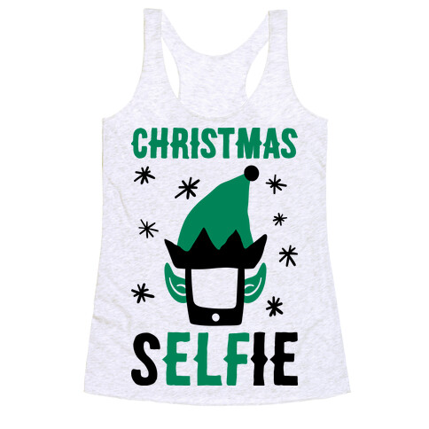 Christmas Selfie Racerback Tank Top