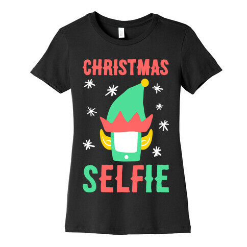 Christmas Selfie Womens T-Shirt