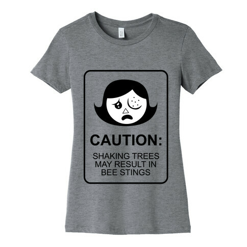Caution: Bees Womens T-Shirt