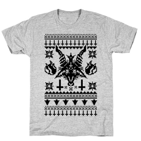 Baphomet Ugly Christmas Sweater  T-Shirt