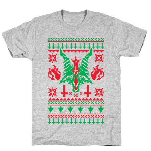 Baphomet Ugly Christmas Sweater  T-Shirt