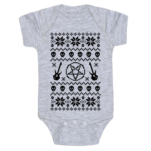 Ugly Sweater Heavy Metal Baby One-Piece