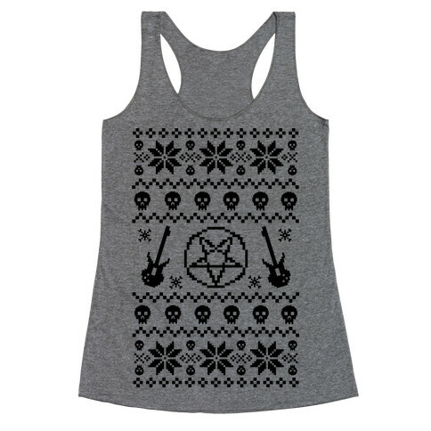 Ugly Sweater Heavy Metal Racerback Tank Top