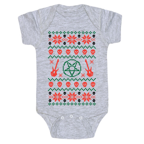 Ugly Sweater Heavy Metal Baby One-Piece