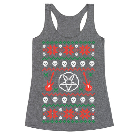 Ugly Sweater Heavy Metal Racerback Tank Top