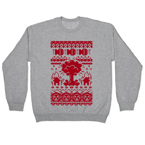 Nuclear Christmas Sweater Pattern Pullover