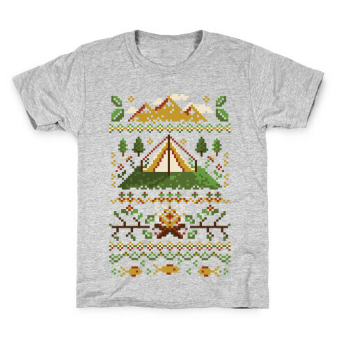 Ugly Camping Sweater Kids T-Shirt