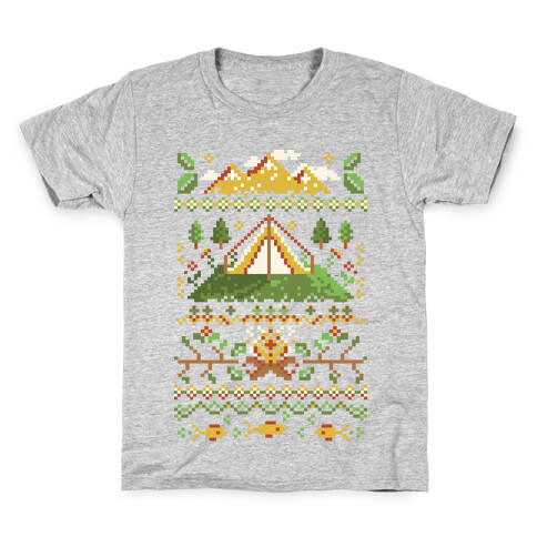Ugly Camping Sweater Kids T-Shirt