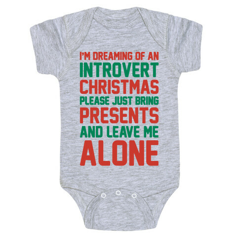 I'm Dreaming Of An Introvert Christmas Baby One-Piece