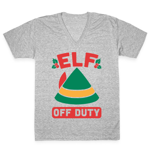 Elf Off Duty V-Neck Tee Shirt