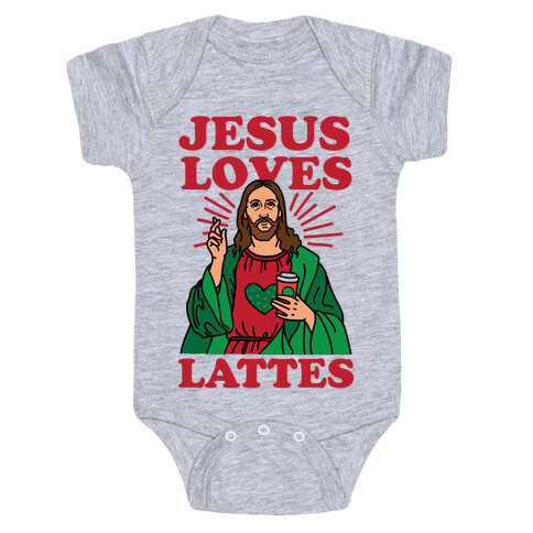 Jesus Loves Lattes Baby One-Piece