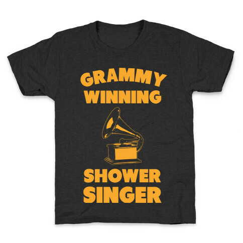 Grammy Winning Shower Singer Kids T-Shirt