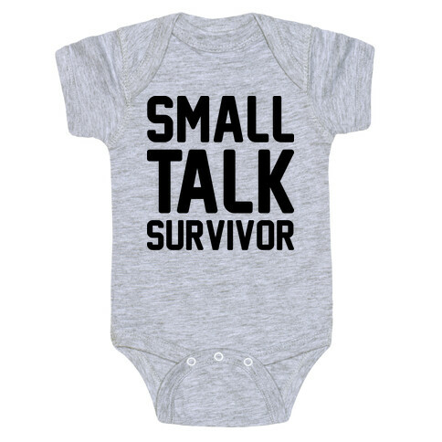 Small Talk Survivor Baby One-Piece