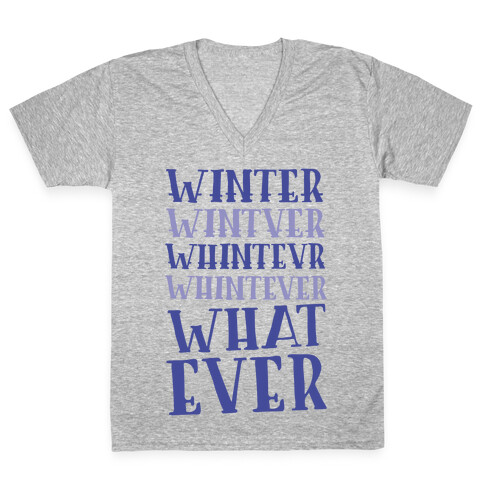 Whatever Winter V-Neck Tee Shirt
