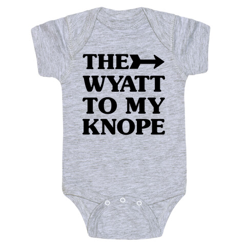 The Wyatt To My Knope Baby One-Piece