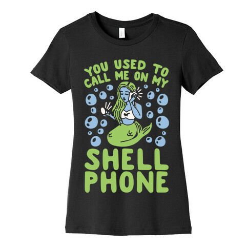 Call Me On My Shell Phone Womens T-Shirt