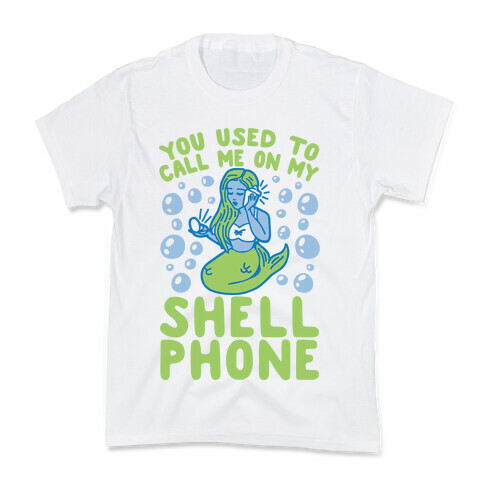 Call Me On My Shell Phone Kids T-Shirt