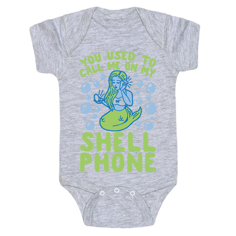 Call Me On My Shell Phone Baby One-Piece