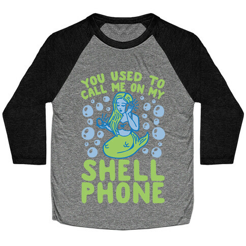 Call Me On My Shell Phone Baseball Tee