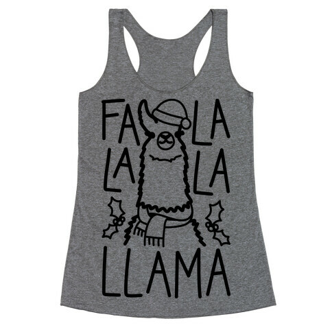 Falalala Llama Racerback Tank Top