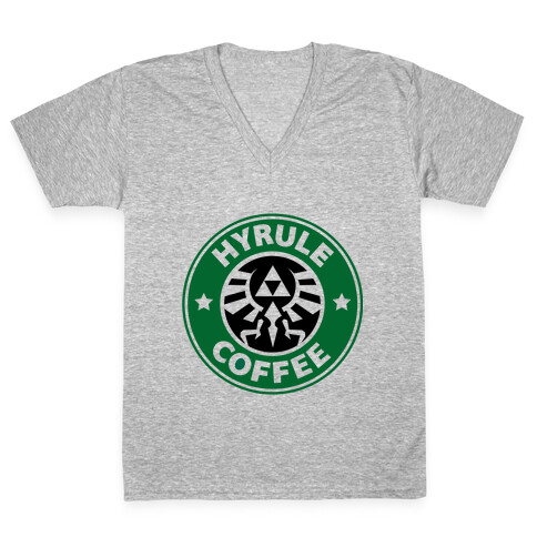 Hyrule Coffee V-Neck Tee Shirt