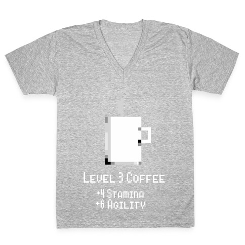 Level 3 Coffee V-Neck Tee Shirt