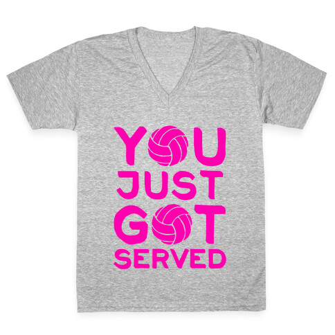 You Just Got Served (Baseball Tee) V-Neck Tee Shirt