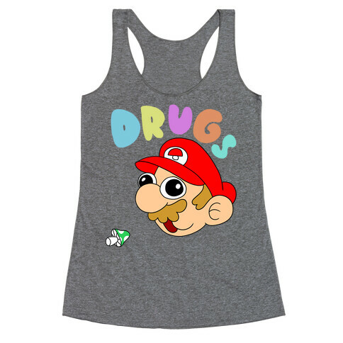 Drugs (Mario) Racerback Tank Top