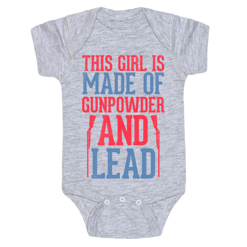 Gunpowder & Lead (Baseball Tee) Baby One-Piece