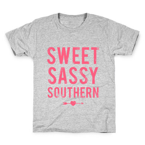Sweet Sassy Southern (Baseball Tee) Kids T-Shirt
