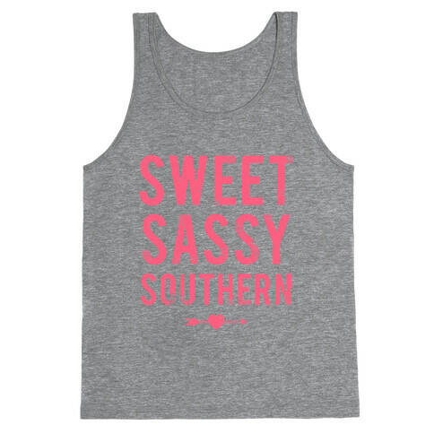 Sweet Sassy Southern (Baseball Tee) Tank Top