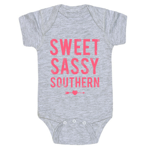 Sweet Sassy Southern (Baseball Tee) Baby One-Piece