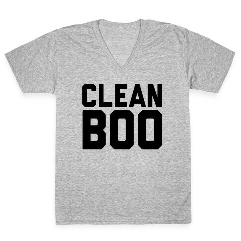 Clean Boo V-Neck Tee Shirt