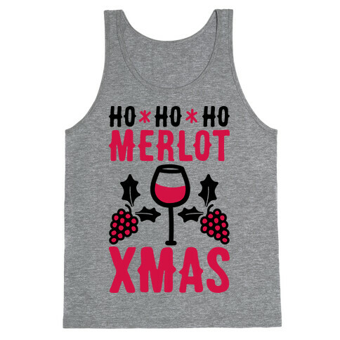 Ho Ho Ho Merlot Christmas Tank Top
