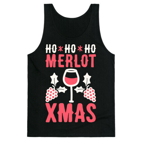 Ho Ho Ho Merlot Christmas Tank Top
