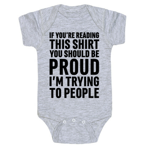 Trying To People Baby One-Piece